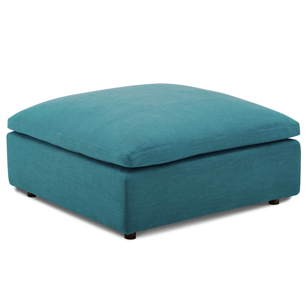 Modway Ottomans Commix Down Filled Overstuffed Ottoman Teal 3 Modway Ottomans Commix Down Filled Overstuffed Ottoman Teal