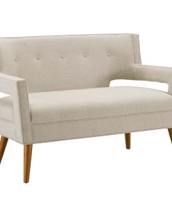 Modway Sheer Upholstered Fabric Loveseat Sand