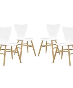 Modway Cascade Dining Chair Set Of 4 White Dining Chairs 11 Modway Cascade Dining Chair Set Of 4 White Dining Chairs