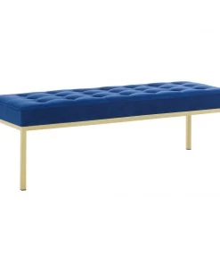 Modway Accent Benches Province French Vintage Upholstered Fabric Bench Beige