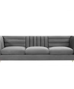 Modway SOFAS Ingenuity Channel Tufted Performance Velvet Sofa Gray 13 Modway SOFAS Ingenuity Channel Tufted Performance Velvet Sofa Gray