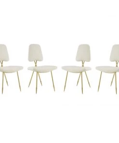 Modway Ponder Dining Side Chair Set Of 4 Ivory 9 Modway Ponder Dining Side Chair Set Of 4 Ivory