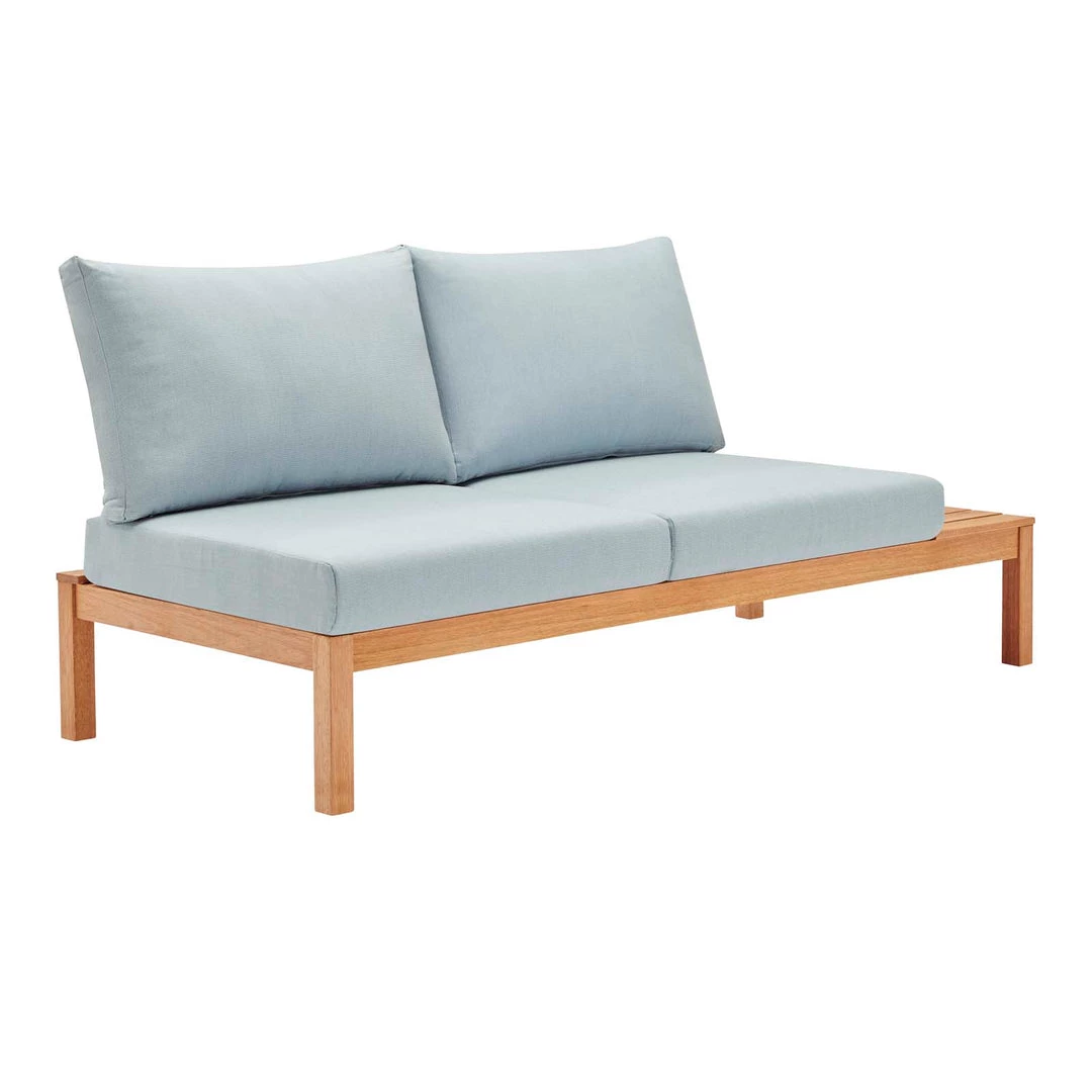 Modway Freeport Karri Wood Outdoor Patio Loveseat With Right-Facing Side End Table Natural Light Blue Outdoor Loveseats 10 Modway Freeport Karri Wood Outdoor Patio Loveseat With Right-Facing Side End Table Natural Light Blue Outdoor Loveseats