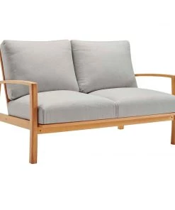 Modway Outdoor Loveseats Orlean Outdoor Patio Eucalyptus Wood Loveseat Natural Light Gray 17 Modway Outdoor Loveseats Orlean Outdoor Patio Eucalyptus Wood Loveseat Natural Light Gray