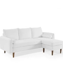 Modway Sectionals Revive Upholstered Right Or Left Sectional Sofa White