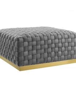 Modway Florence Square Performance Velvet Ottoman Gray Ottomans 15 Modway Florence Square Performance Velvet Ottoman Gray Ottomans