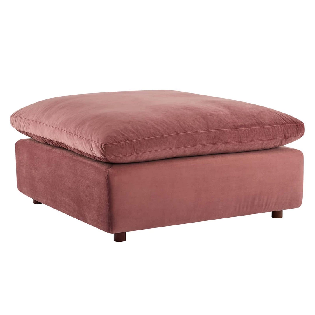 Modway Commix Down Filled Overstuffed Performance Velvet Ottoman Dusty Rose 8 Modway Commix Down Filled Overstuffed Performance Velvet Ottoman Dusty Rose