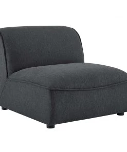 Modway Sectionals Comprise Armless Chair Charcoal 17 Modway Sectionals Comprise Armless Chair Charcoal