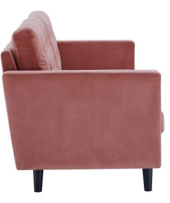 Modway Exalt Tufted Performance Velvet Sofa Dusty Rose