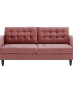 Modway Exalt Tufted Performance Velvet Sofa Dusty Rose 11 Modway Exalt Tufted Performance Velvet Sofa Dusty Rose