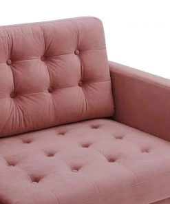 Modway Exalt Tufted Performance Velvet Sofa Dusty Rose 13 Modway Exalt Tufted Performance Velvet Sofa Dusty Rose