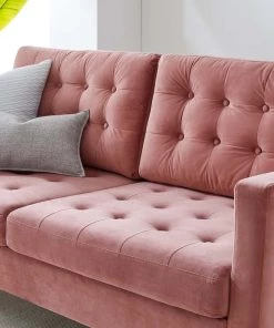 Modway Exalt Tufted Performance Velvet Sofa Dusty Rose 15 Modway Exalt Tufted Performance Velvet Sofa Dusty Rose