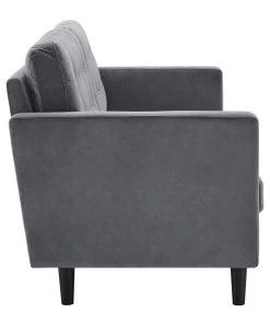 Modway Exalt Tufted Performance Velvet Sofa Gray SOFAS