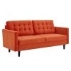 Modway Exalt Tufted Performance Velvet Sofa Orange