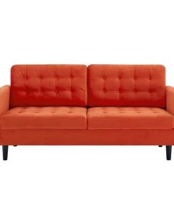 Modway Exalt Tufted Performance Velvet Sofa Orange