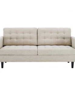 Modway Exalt Tufted Fabric Sofa Beige SOFAS 11 Modway Exalt Tufted Fabric Sofa Beige SOFAS