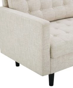 Modway Exalt Tufted Fabric Sofa Beige SOFAS 12 Modway Exalt Tufted Fabric Sofa Beige SOFAS