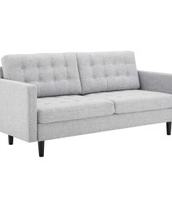 Modway Exalt Tufted Fabric Sofa Light Gray SOFAS