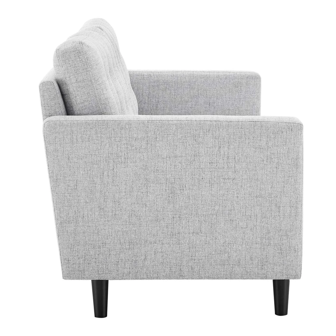 Modway Exalt Tufted Fabric Sofa Light Gray SOFAS 2 Modway Exalt Tufted Fabric Sofa Light Gray SOFAS