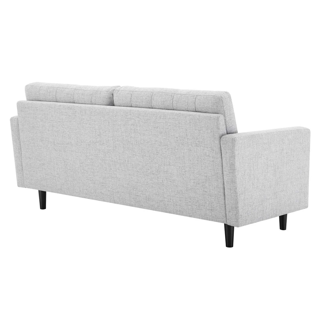 Modway Exalt Tufted Fabric Sofa Light Gray SOFAS 3 Modway Exalt Tufted Fabric Sofa Light Gray SOFAS