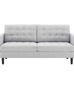 Modway Exalt Tufted Fabric Sofa Light Gray SOFAS 11 Modway Exalt Tufted Fabric Sofa Light Gray SOFAS