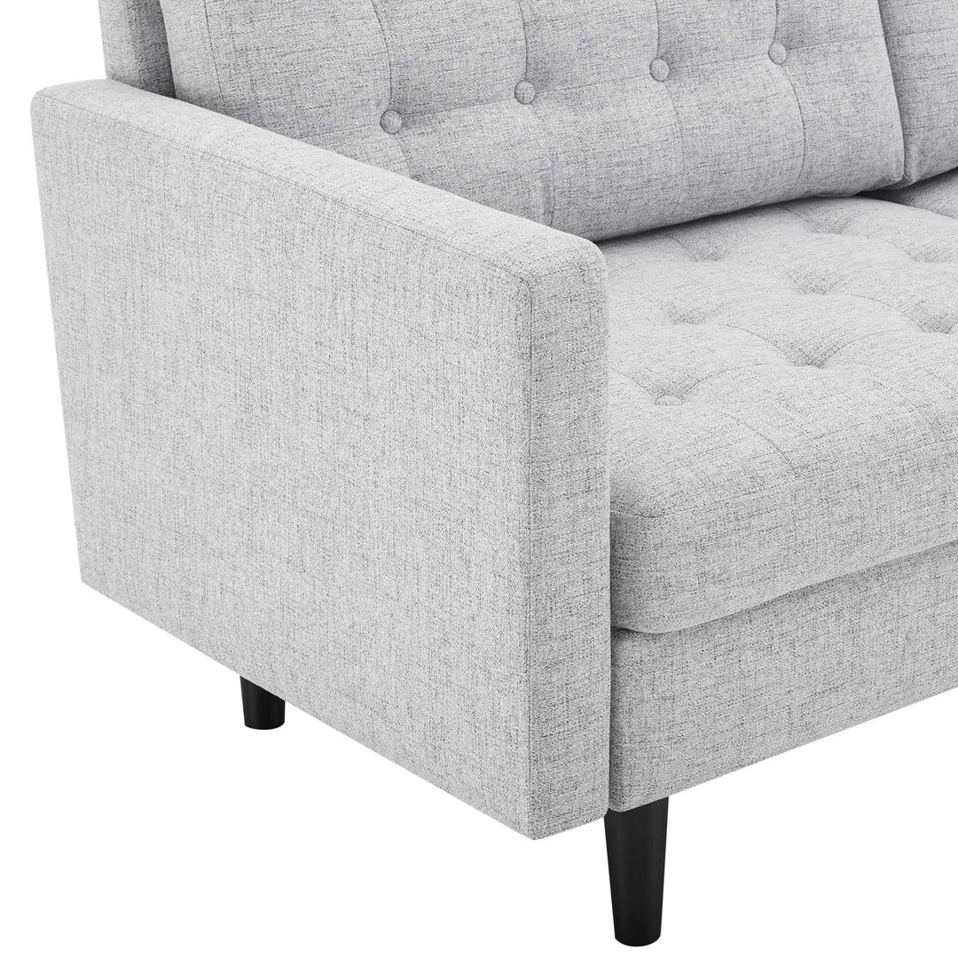 Modway Exalt Tufted Fabric Sofa Light Gray SOFAS 5 Modway Exalt Tufted Fabric Sofa Light Gray SOFAS
