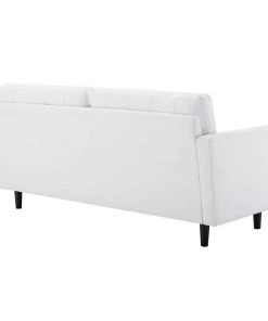 Modway Exalt Tufted Fabric Sofa White SOFAS