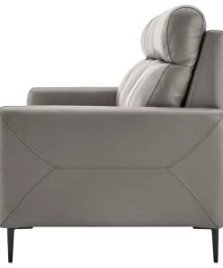 Modway Huxley Leather Sofa Gray SOFAS 10 Modway Huxley Leather Sofa Gray SOFAS