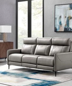 Modway Huxley Leather Sofa Gray SOFAS 15 Modway Huxley Leather Sofa Gray SOFAS