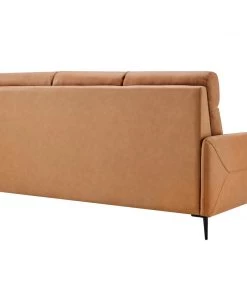 Modway Huxley Leather Sofa Tan