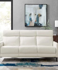 Modway Huxley Leather Sofa White SOFAS