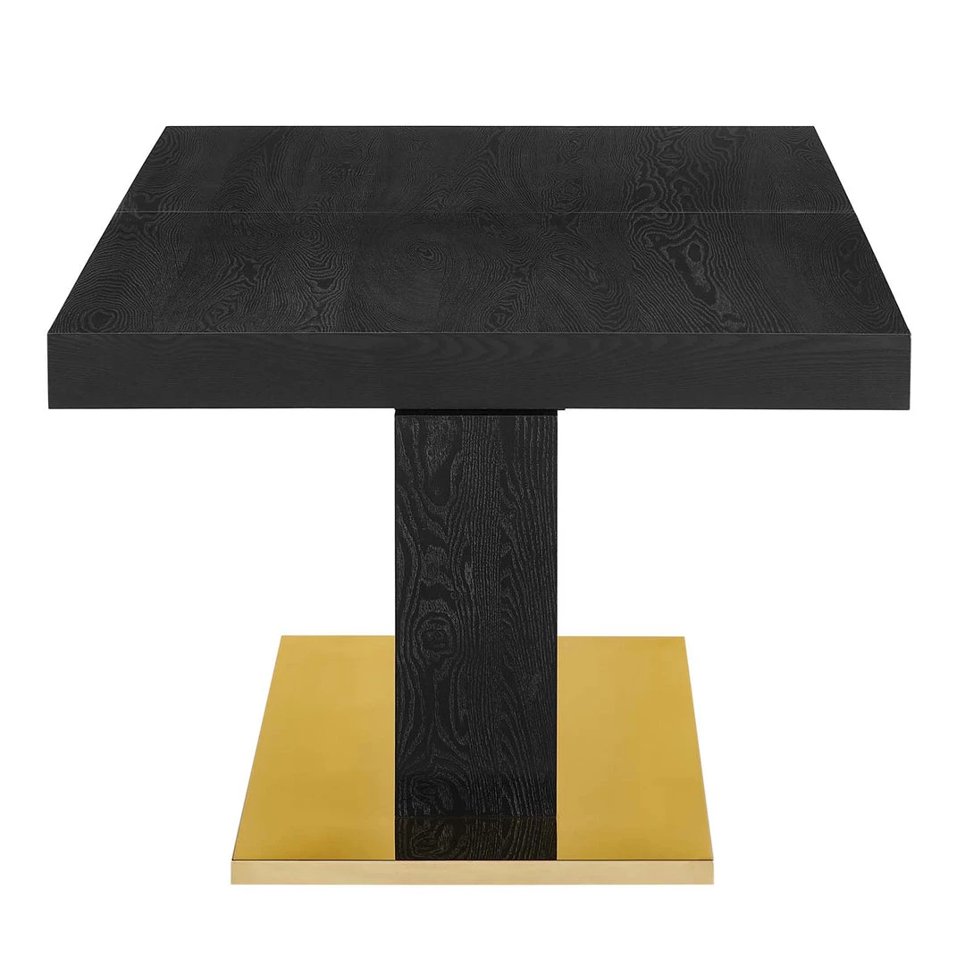 Modway Vector Expandable Dining Table Black Gold 2 Modway Vector Expandable Dining Table Black Gold
