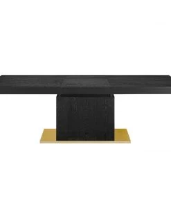 Modway Vector Expandable Dining Table Black Gold 14 Modway Vector Expandable Dining Table Black Gold