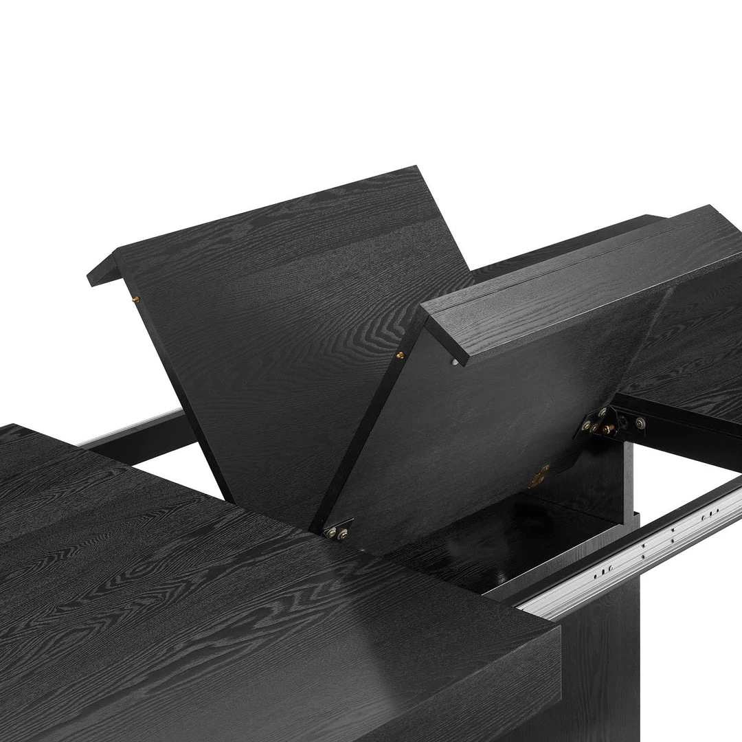 Modway Vector Expandable Dining Table Black Gold 7 Modway Vector Expandable Dining Table Black Gold