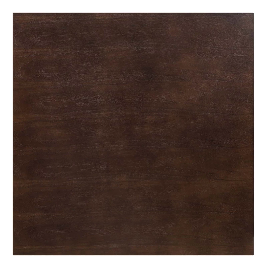 Modway Verne 40" Square Dining Table Gold Cherry Walnut Dining Tables 2 Modway Verne 40" Square Dining Table Gold Cherry Walnut Dining Tables