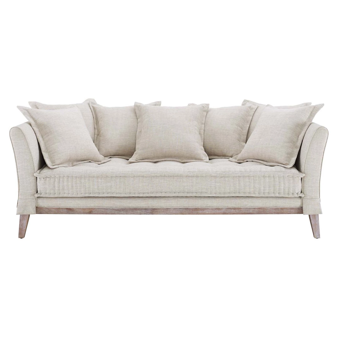 Modway Rowan Fabric Sofa Beige 4 Modway Rowan Fabric Sofa Beige
