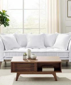 Modway Rowan Fabric Sofa White SOFAS