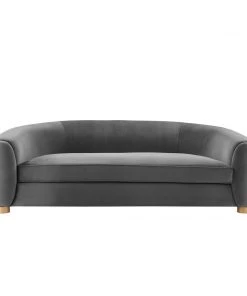 Modway Abundant Performance Velvet Sofa Charcoal SOFAS