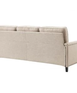 Modway Ashton Upholstered Fabric Sofa Beige