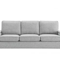 Modway Ashton Upholstered Fabric Sofa Light Gray