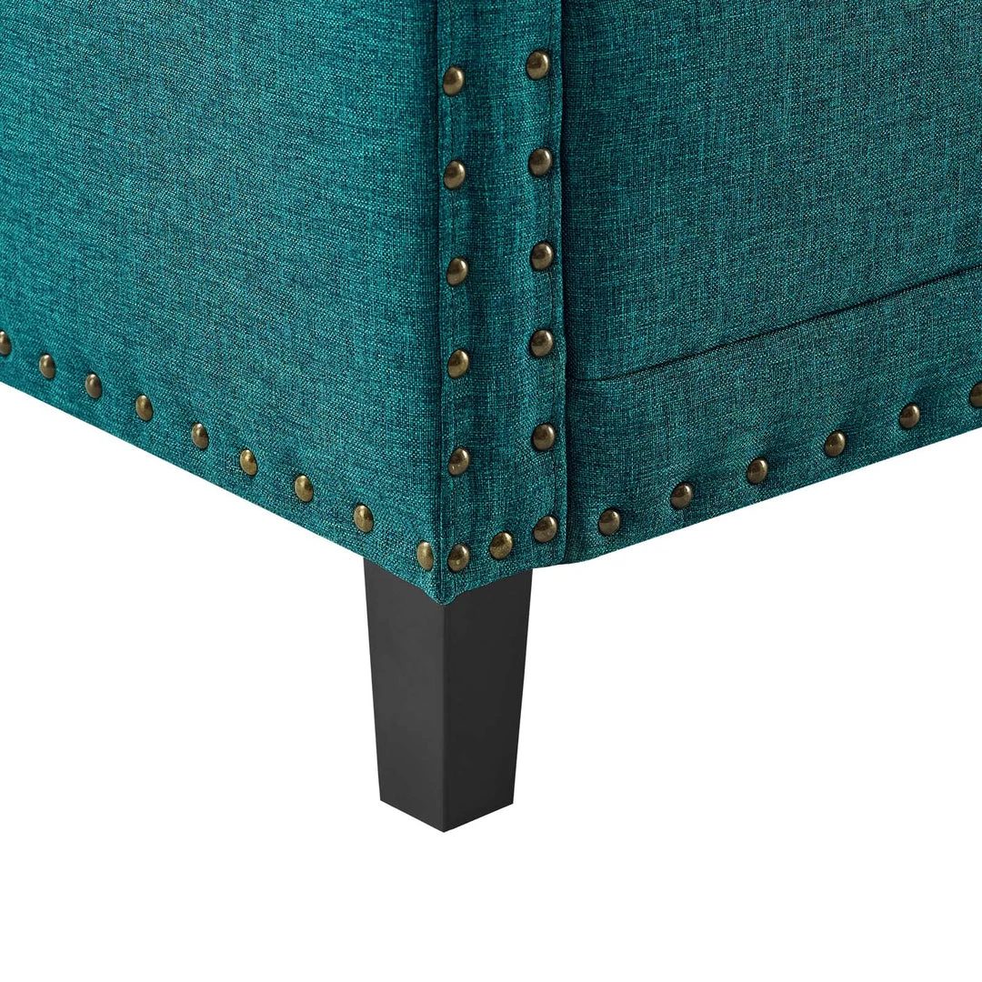 Modway Ashton Upholstered Fabric Sofa Teal 5 Modway Ashton Upholstered Fabric Sofa Teal