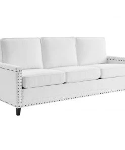 Modway SOFAS Ashton Upholstered Fabric Sofa White