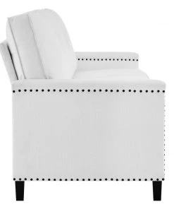 Modway SOFAS Ashton Upholstered Fabric Sofa White