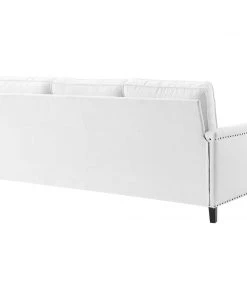 Modway SOFAS Ashton Upholstered Fabric Sofa White 10 Modway SOFAS Ashton Upholstered Fabric Sofa White
