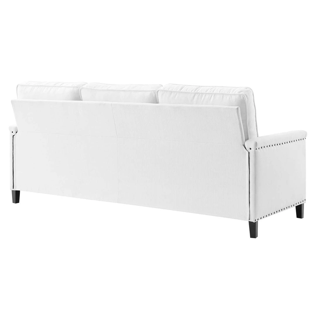 Modway SOFAS Ashton Upholstered Fabric Sofa White 3 Modway SOFAS Ashton Upholstered Fabric Sofa White