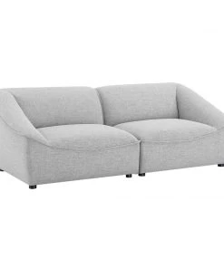 Modway Loveseats Comprise 2-Piece Loveseat Light Gray