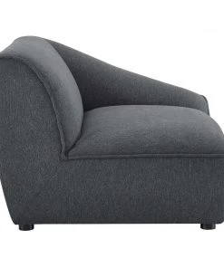 Modway Comprise 6-Piece Living Room Set Charcoal Living Room Sets