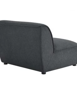 Modway Comprise 6-Piece Living Room Set Charcoal Living Room Sets