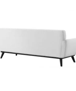 Modway Engage Channel Tufted Fabric Sofa White SOFAS
