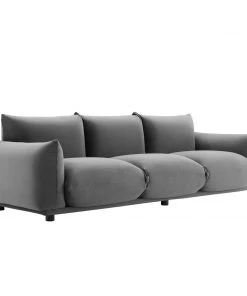 Modway Copious Performance Velvet Sofa Gray